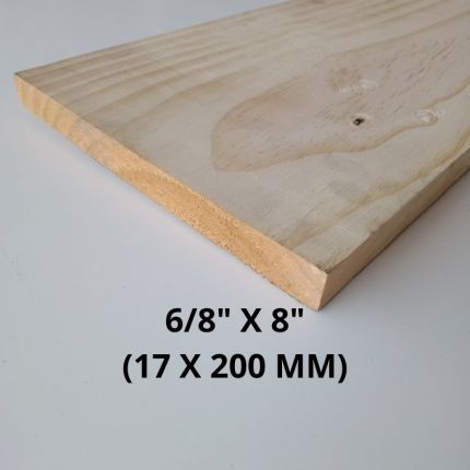 Pine Timber 17mm (T) X 200mm (W) X 4.8meter (L)