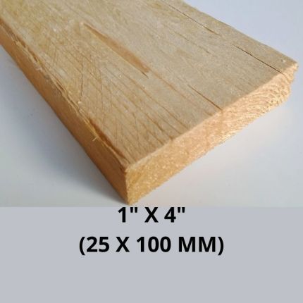 Pine Timber 25mm (T) X 100mm (W) X 3.6 meter (L)